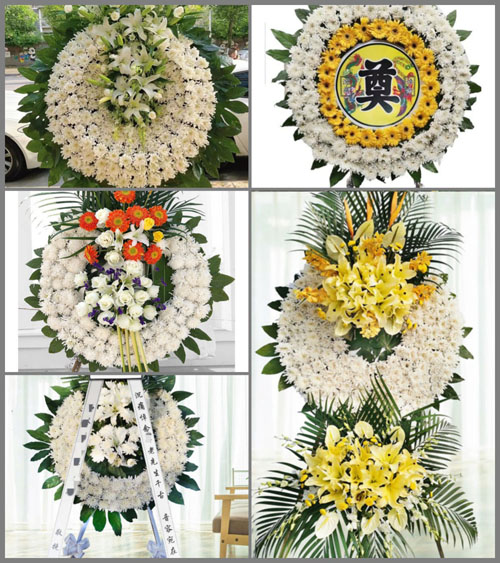 山东青岛胶州市九龙镇匡家岭村花圈速递